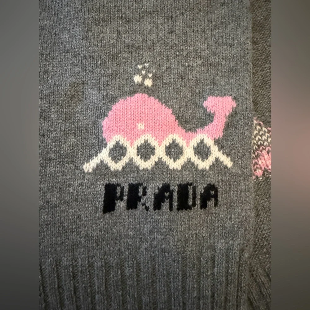 Prada cashmere and wool Gray Scarf